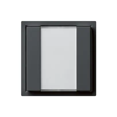 Poussoir universel ENC 2×KAL A sans LED anthracite 