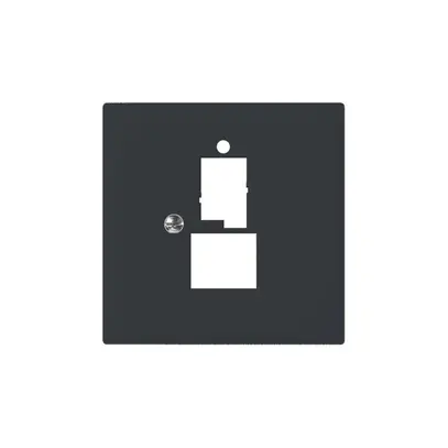 Placca frontale SIDUS per T+T 6L/1RJ45 antracite 