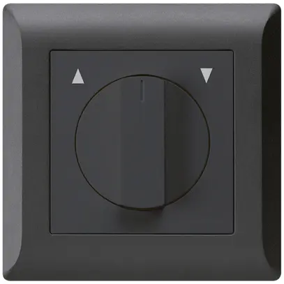 Interruttore/tasto rotativo INC per tapparella KLI nero 