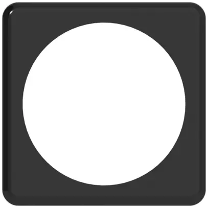 Placca frontale AP Classic 58mm nero 
