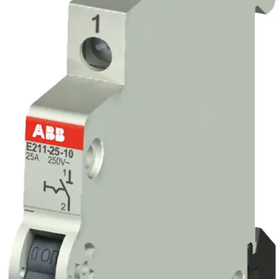 Interruttore AMD ABB E211, 25A/250V 1L 1Ch, ½UM, "0-I" 