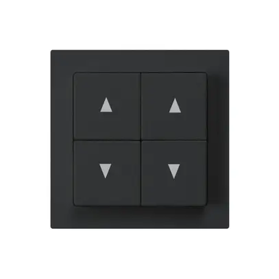 Interruttore per tappar.INC kallysto A nero con 4 tasti 