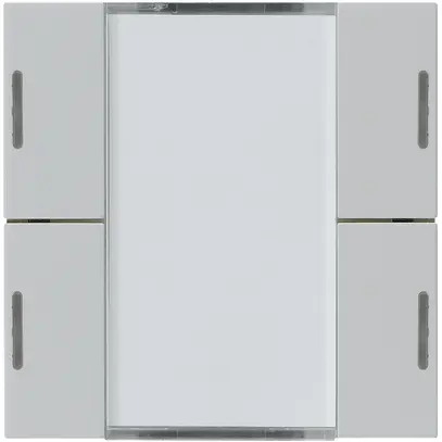 Kit frontale Hager kallysto 4×KNX LED systemlink/easylink grigio chiaro 
