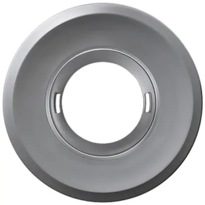 Coperchio ESYLUX per rilevatore FLAT materia sintetica opaco tondo grigio 