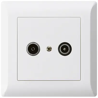 Presa di passaggio INC kallysto.line R/TV 23dB bianco 