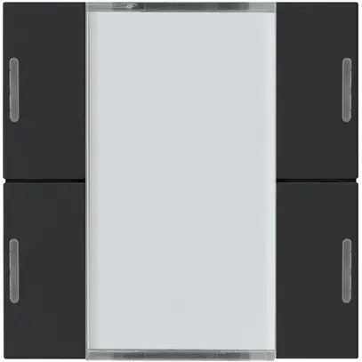 Frontset Hager kallysto LED 4×KNX systemlink/easylink schwarz 