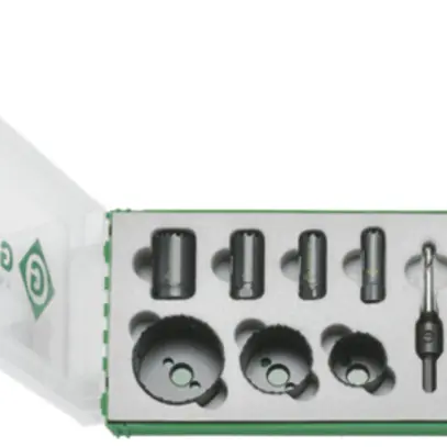 Jeu de scie-cloche Greenlee HSS-BI-métal M16-M63 