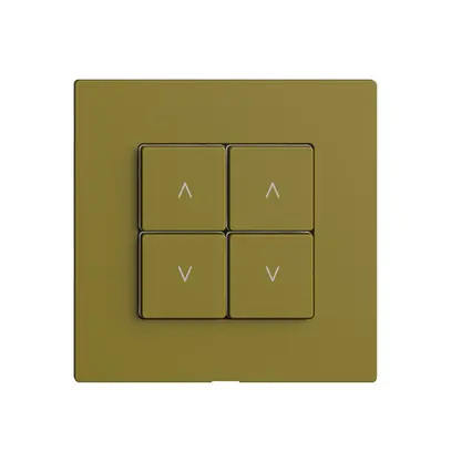 Kit recouvrement pour interrupteur stores 2c/4t Edue Wiser olive 