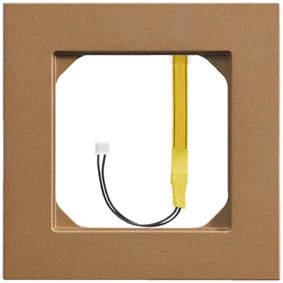 Cadre de recouvrement kallysto.pro 1×1 canyon pour éclairage en coin blanc 