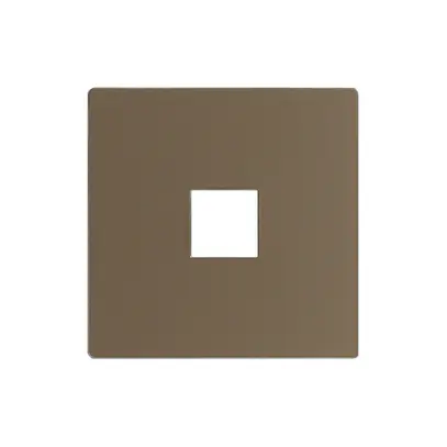Placca frontale EDIZIOdue elegance per tasto semplice hazel 