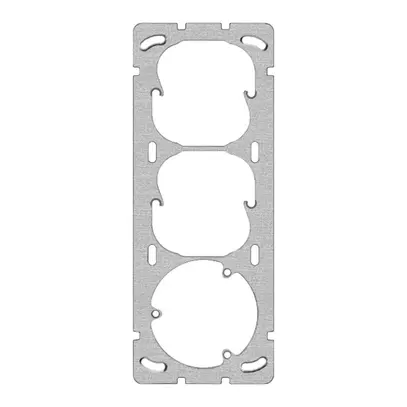 Befestigungsplatte Gr.I-I-I 77×197mm Achsdistanz 60/60mm 