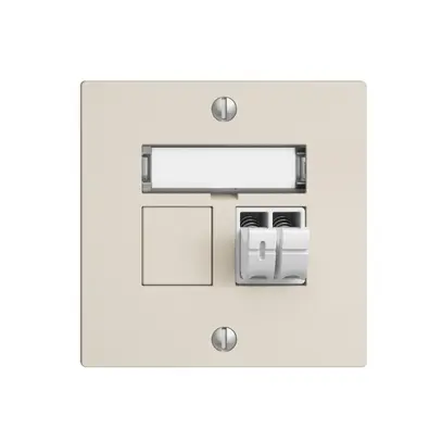 Audiodose Push Type EDIZIOdue F, 1×, Beschriftungsset, crema 