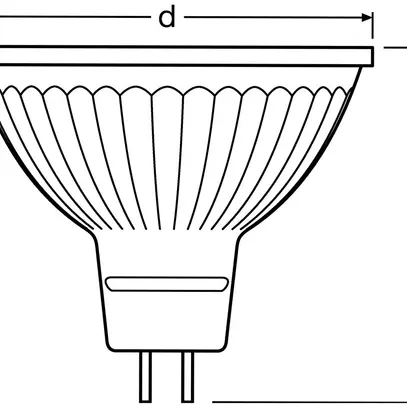 LED-Reflektorlampe LEDVANCE PARATHOM GU5.3 5W 345lm 4000K DIM 36° 