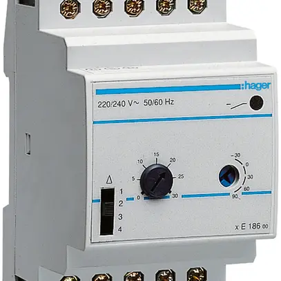 Termostato Hager multiscala 1 contatto invertitore 2A per EK081/EK082/EK083 