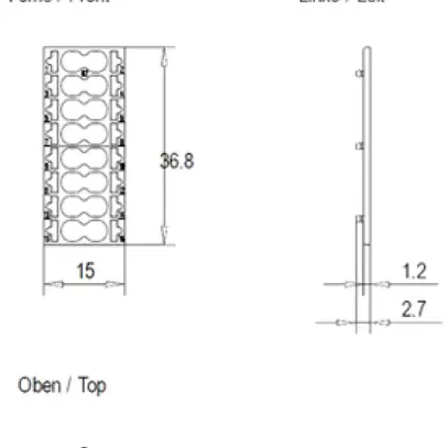 Targhetta di marcatura Siemens SIMATIC ET200SP CC02 per 16 push-in, 10 pz 
