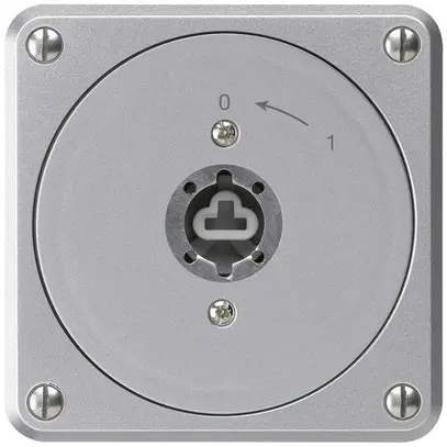 Contact pivotant à clé ENC robusto aluminium sans clapet sans cylindre 1P 