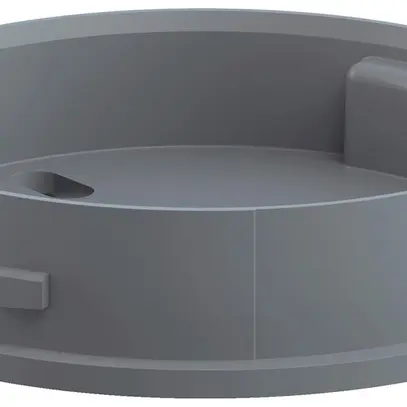 Adaptateur WERMA Midi BM, pour colonne de signalisation, montage au sol, gris 