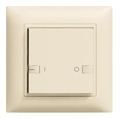 Poussoir ENC ZEP 1c/1t ON-OFF avec LED EDIZIOdue crema 