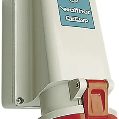 Prise murale AP CEEtyp 4L 63A IP44, 6h 