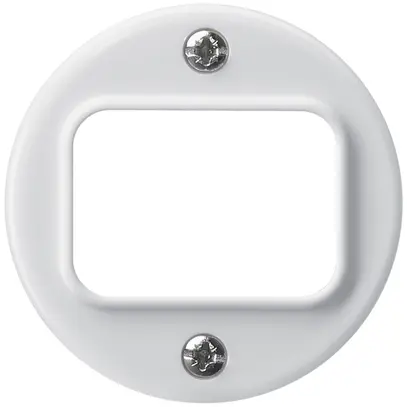 Disque frontal basico interr./poussoir blanc 
