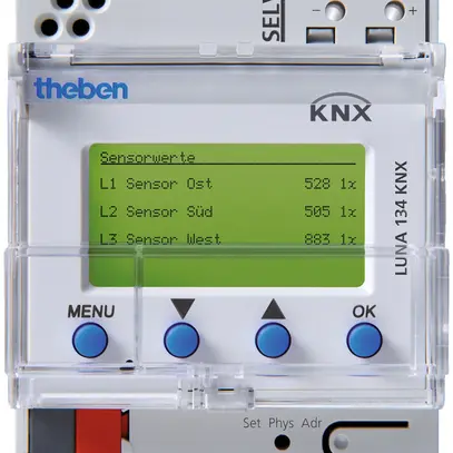 Sensore di luminosità KNX AMD Theben 10-canale 1…100000lx 