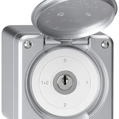 Interrupteur à clé AP avec clapet robusto IP55 S1/1P aluminium 