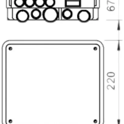 Scatola per compensazione di potenziale INC Bettermann bianco 