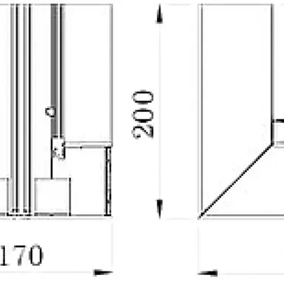 Angolo interno Bettermann GKH 70×170mm senza alogeni bianco puro 
