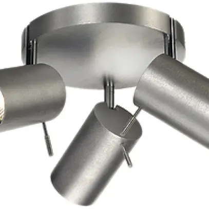 Plafonnier/Applique SLV ASTO TUBE, 3×GU10 75W rosace rond IP20 alu brossé 