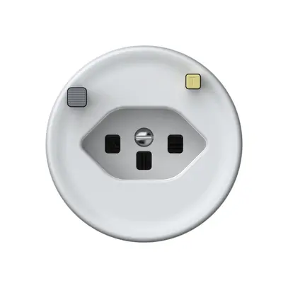 Presa FI origin 1×tipo 23 30mA 16A 230V 60×60mm bianco 