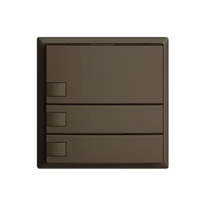 Poussoir ENC KNX 3× EDIZIOdue coffee RGB sans LED 
