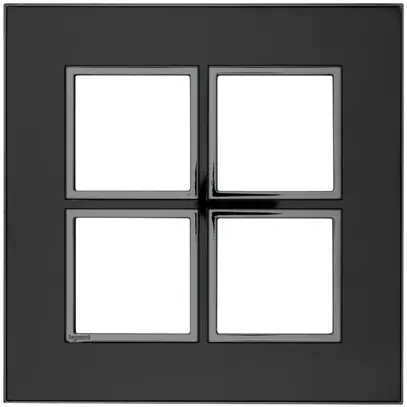 Abdeckrahmen ATO 2×2 Modul, black reflective 