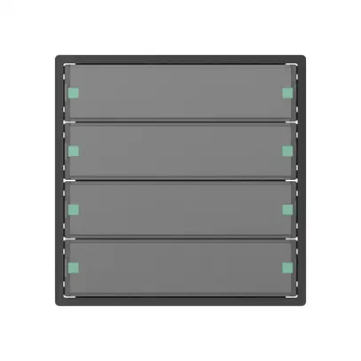 Sensore pulsante SIDUS KNX tipo E 4/8, antracite 