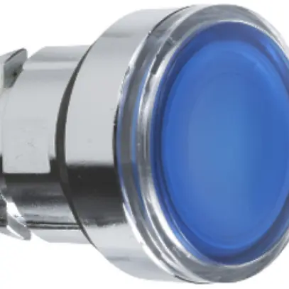 Tête de commande pour contact lum. Schneider Electric bleu 