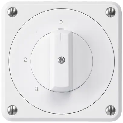 Interrupteur rotatif ENC robusto IP55 S5/1P blanc pour combinaison 
