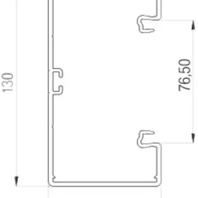 Profilo di base Bettermann PVC per BR 70×130mm bianco puro 