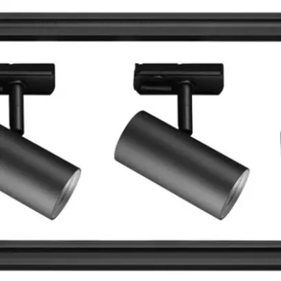 Kit d'éclairage LED SLV NOBLO SPOT, rail conducteur 1-phase, 3×spot 2700K, noir 