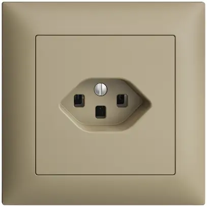 Presa INC EDIZIOdue T23 16A sand, con morsetti innest. 
