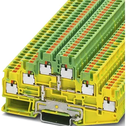 Morsetto 3 piani Push-In 0.14…4mm² verde/giallo 