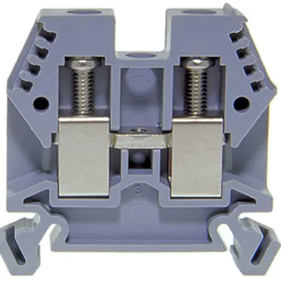 Morsetto di passaggio componibile Woertz 4…10mm² 57A 1000V vite 2×1 DIN 35mm gr 