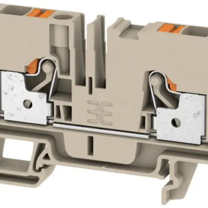 Morsetto di passaggio Weidmüller A2C PUSH IN 6mm² TS35 beige 