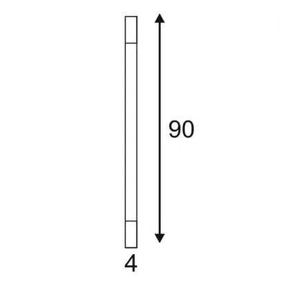 LED-Wandleuchte SLV TRUKKO, 12W 1040lm 3000K 900mm IP44 chrom 