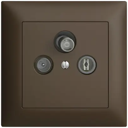 Prise d'antenne ENC SAT/TV/R DB53 EDIZIOdue coffee avec SAT-F 