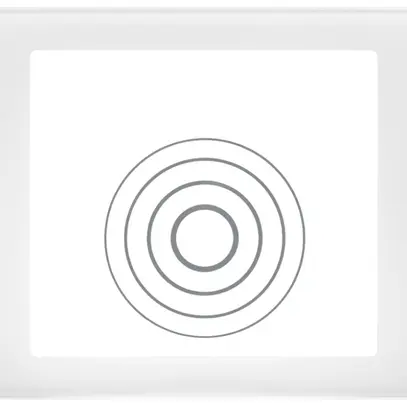 Placca frontale per modulo lettore transponder Urmet Alpha, IP55, bianco 