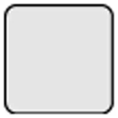 Plaque de fermeture Hager blanc 