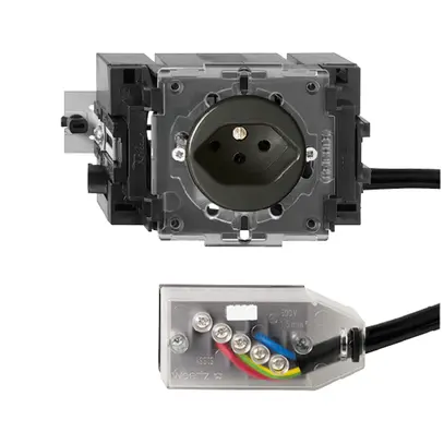 Presa INS FH T13 L1 nero 49…69mm per cavo piatto Technofil 