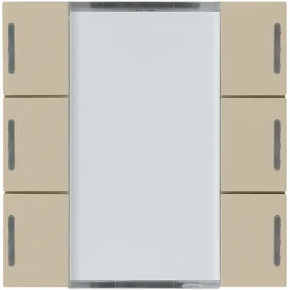 Kit frontale Hager kallysto 6×KNX LED systemlink/easylink beige 