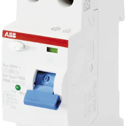 Interrupteur différentiel ABB proM compact 2P 16A 30mA type B légèrem.retardé 