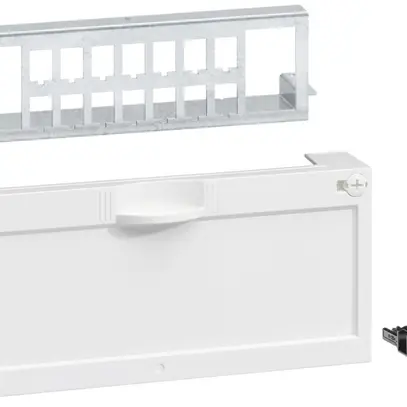 Pannello patch Hager HMS 14×RJ45 con copertura per FLF tipo13 grd.I 