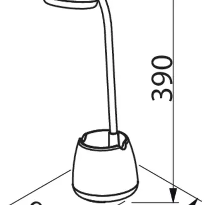 Lampada da tavolo LED Philips Hat 4.5W 80lm 3000…5700K REG bianco USB tipo A 